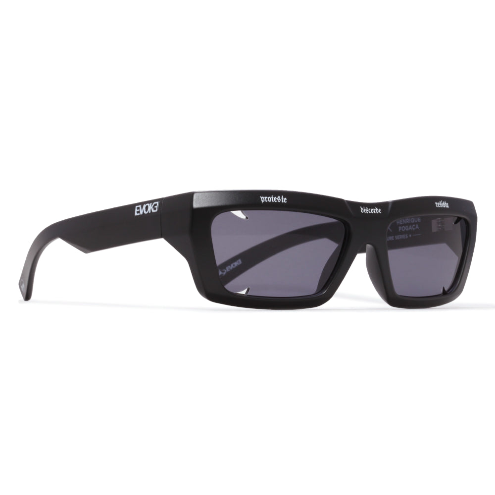 ÓCULOS DE SOL EVOKE OUTLAW X HENRIQUE FOGAÇA HFA12 MATTE BLACK
