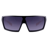 Óculos de Sol Evoke Bionic Beta AC01 Retangular Black Shine Red/ Gray Gradient  TAM 130 mm