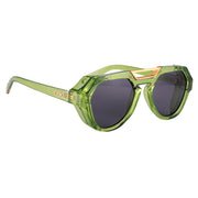 Óculos de Sol Evoke Avalanche E02 Retrô Crystal Green matte gold  TAM 53 mm