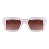 Óculos de Sol Evoke Lodown B01 Quadrado Shine White  TAM 47 mm