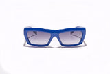 Óculos de Sol Evoke Outlaw High-end D01 Eletric Blue Silver Gray Gradient TAM 56 MM