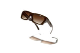 Óculos de Sol Evoke Outlaw High-end RD01T Radica Gold Brown Gradient TAM 56 MM