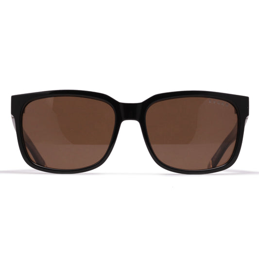 ÓCULOS DE SOL NEW CAPO VI  BRWD01 BLACK WOOD BROWN TOTAL