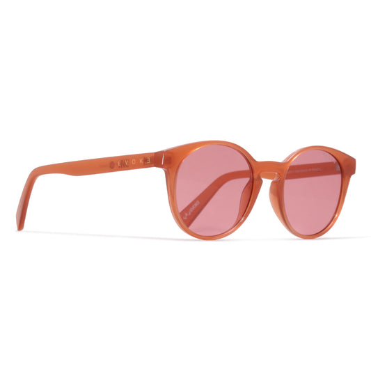 ÓCULOS DE SOL NEW EVK 20 BRG11 MATTE BROWN ROSE TOTAL