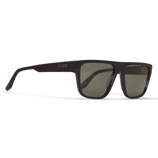 ÓCULOS DE SOL NEW ANVERSE BRA01P BLACK SHINE GREEN POLARIZED