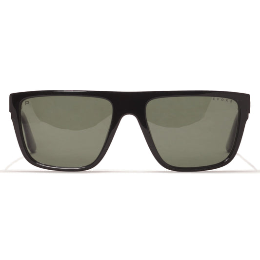 ÓCULOS DE SOL NEW ANVERSE BRA01P BLACK SHINE GREEN POLARIZED