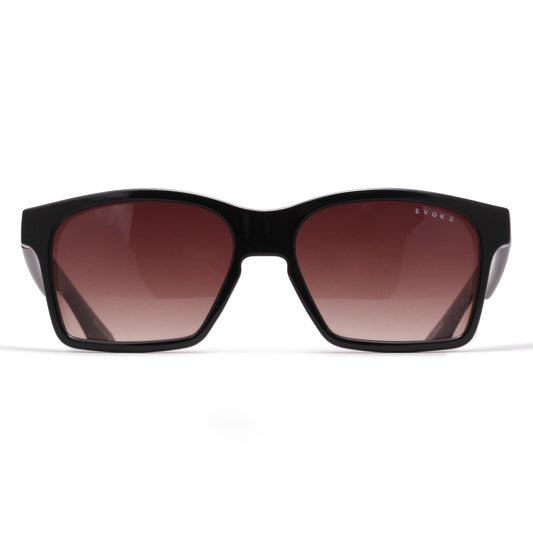 ÓCULOS DE SOL NEW THUNDER BRWD01 SHINE BLACK BROWN GRADIENT