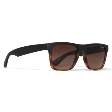 ÓCULOS DE SOL EVK 24 A21 BLACK MATTE TURTLE BROWN GRADIENT