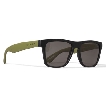 ÓCULOS DE SOL EVK 24 AE11 BLACK MATTE OLIVE GREEN TOTAL
