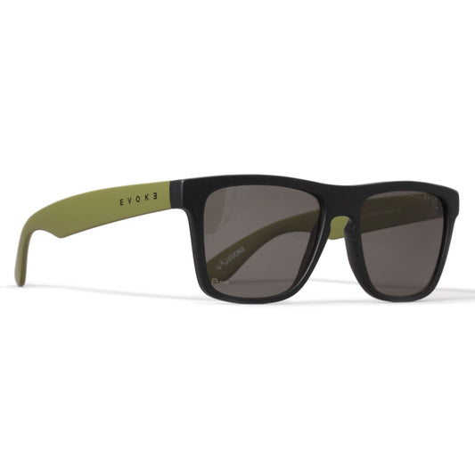 ÓCULOS DE SOL EVK 24 AE11 BLACK MATTE OLIVE GREEN TOTAL