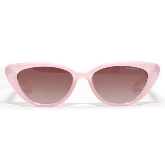 SUNGLASSES EVK 50 K02 TRANSLUCENT ROSE BROWN GRADIENT