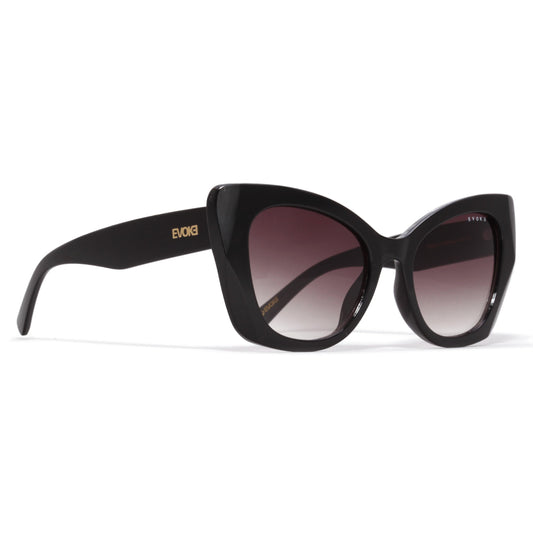 ÓCULOS DE SOL EVK 51 A01 BLACK SHINE GRAY GRADIENT
