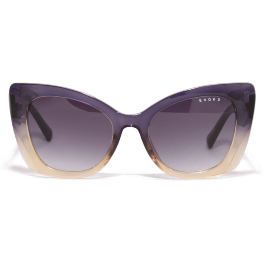 ÓCULOS DE SOL EVK 51 R02 CRYSTAL VIOLET GRADIENT YELLOW GRAY GRADIENT
