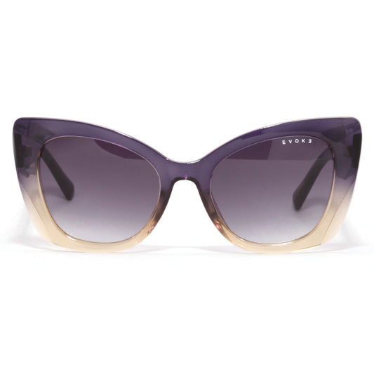 SUNGLASSES EVK 51 R02 CRYSTAL VIOLET GRADIENT YELLOW GRAY GRADIENT
