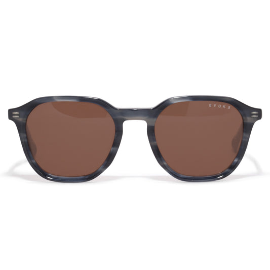 ÓCULOS DE SOL EVK 55 D21 DEMI BLUE BROWN TOTAL