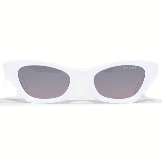SUNGLASSES EVK 58 B01 WHITE SHINE BLUE GRADIENT