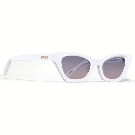SUNGLASSES EVK 58 B01 WHITE SHINE BLUE GRADIENT