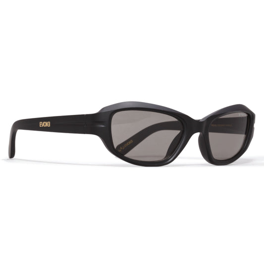 ÓCULOS DE SOL EVK 61 A11 BLACK MATTE GREEN TOTAL