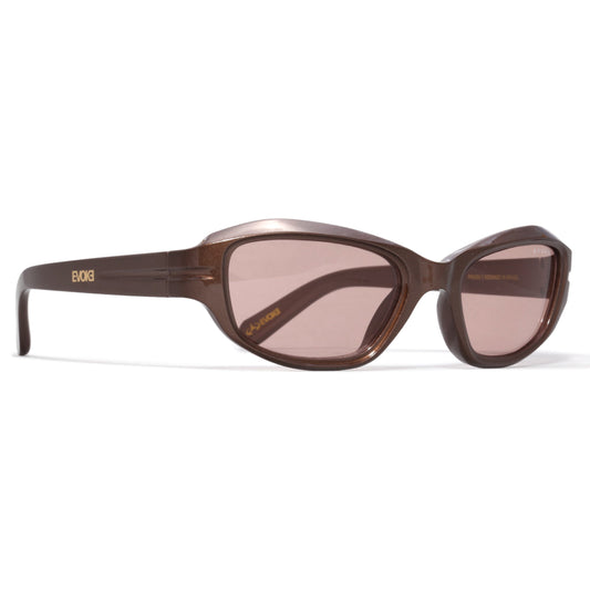 ÓCULOS DE SOL EVK 61 G01 METALIC BROWN BROWN TOTAL