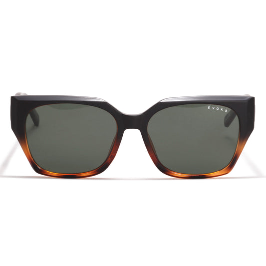 Óculos de Sol Evoke For You DS102 A21 Black Matte Turtle Green
