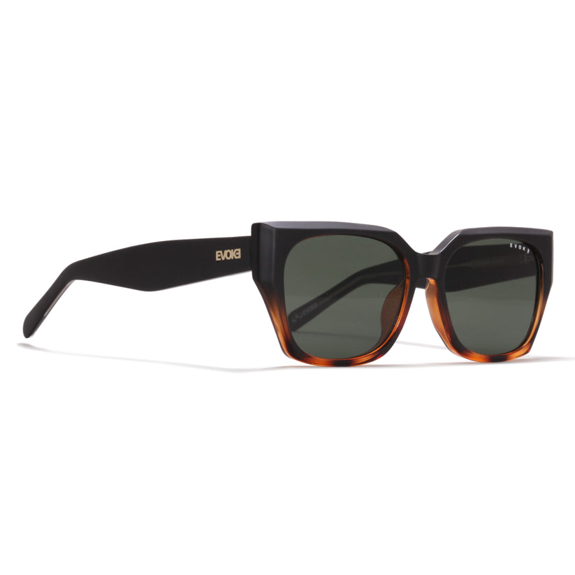 Óculos de Sol Evoke For You DS102 A21 Black Matte Turtle Green