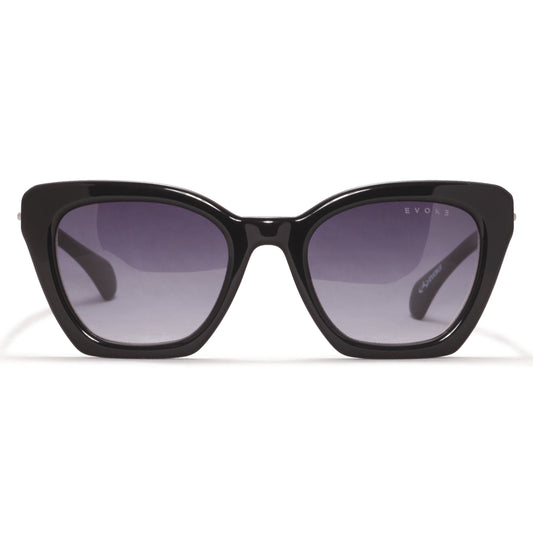 ÓCULOS DE SOL EVOKE EVK 68 A01 BLACK SHINE GRAY GRADIENT