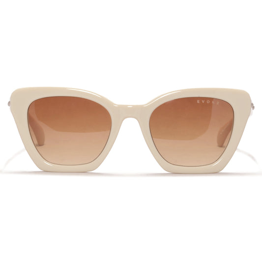 ÓCULOS DE SOL EVOKE EVK 68 N01 NUDE GOLD BROWN GRADIENT