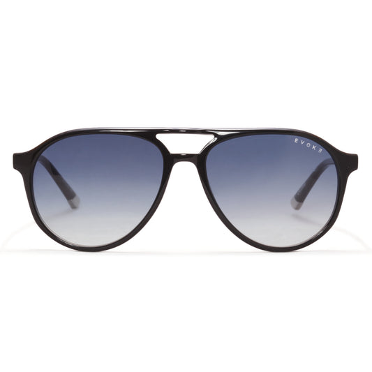 Óculos de Sol Evoke Capo IX A01 Black Shine Gray Gradient