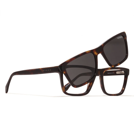 ÓCULOS DE GRAU EVOKE CLIP ON VIP G21P SHINE TURTLE GRAY POLARIZED