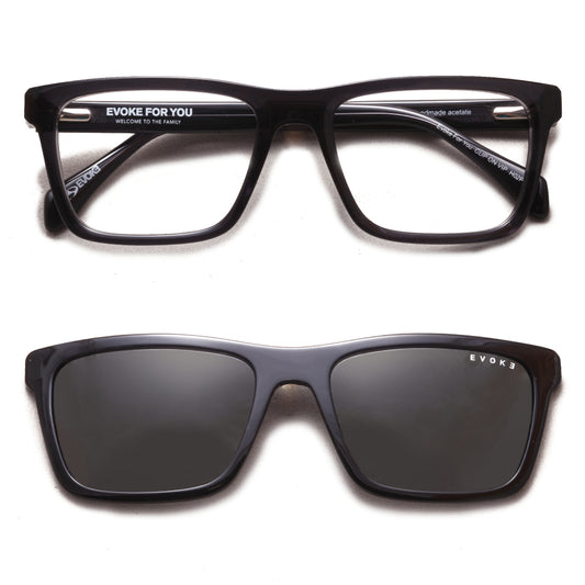 ÓCULOS DE GRAU EVOKE CLIP ON VIP H02P CRYSTAL GRAY POLARIZED