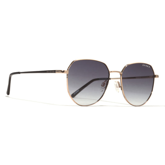 EVOKE EVK RX12S 04A GOLD GRAY GRADIENT SUNGLASSES