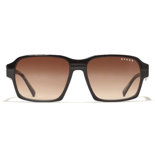 ÓCULOS DE SOL EVOKE EVK RX71S A01 BLACK BROWN GRADIENT