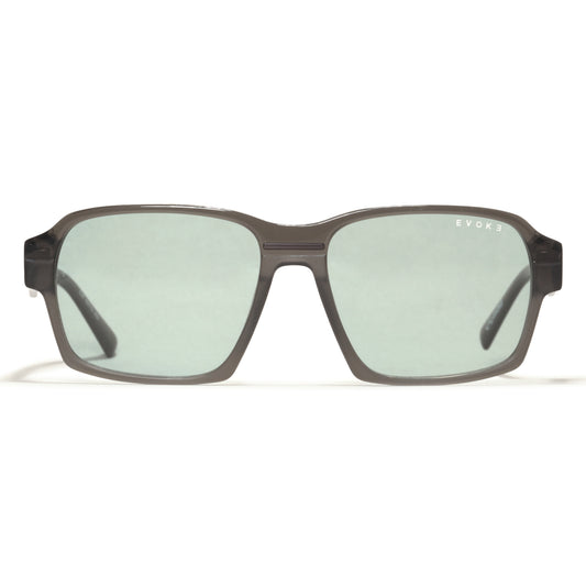 ÓCULOS DE SOL EVOKE EVK RX71S H02 CRYSTAL GRAY LIGHT GREEN TOTAL