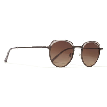 EVOKE SHELBY 03 02BP GUN MATTE CRYSTAL BROWN GRADIENT POLARIZED SUNGLASSES