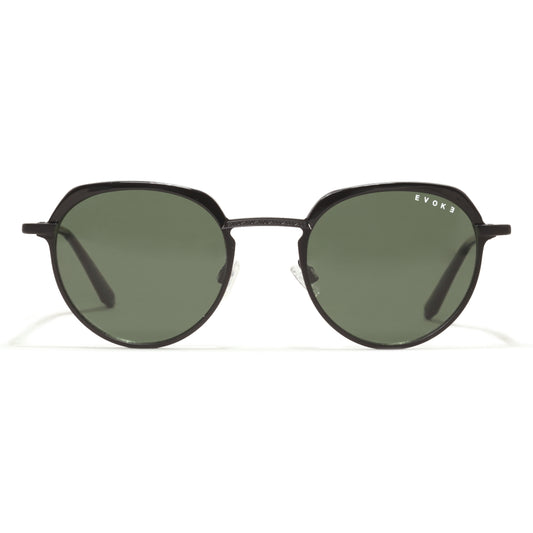 ÓCULOS DE SOL EVOKE SHELBY 03 09BP BLACK MATTE BLACK GREEN TOTAL POLARIZED