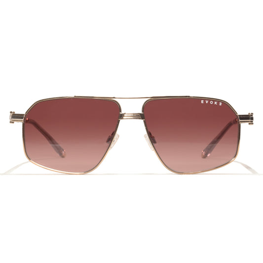 Gafas de sol Evoke Shelby 06T Titanium 04A Gold Shine Brown Gradient