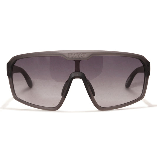 ÓCULOS DE SOL EVOKE BLOCK FLOW A12 CRYSTAL GRAY MATTE GRAY GRADIENT