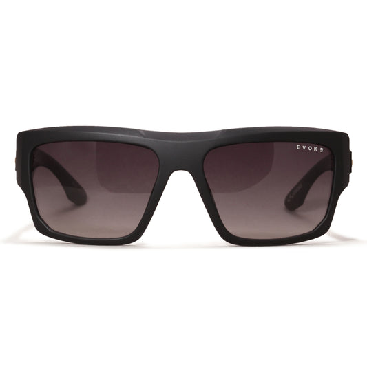 ÓCULOS DE SOL EVOKE THE BOX A12 BLACK MATTE GOLD GRAY GRADIENT