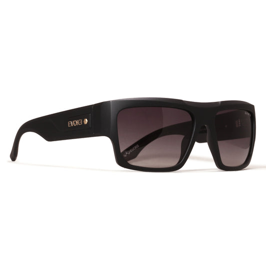ÓCULOS DE SOL EVOKE THE BOX A12 BLACK MATTE GOLD GRAY GRADIENT