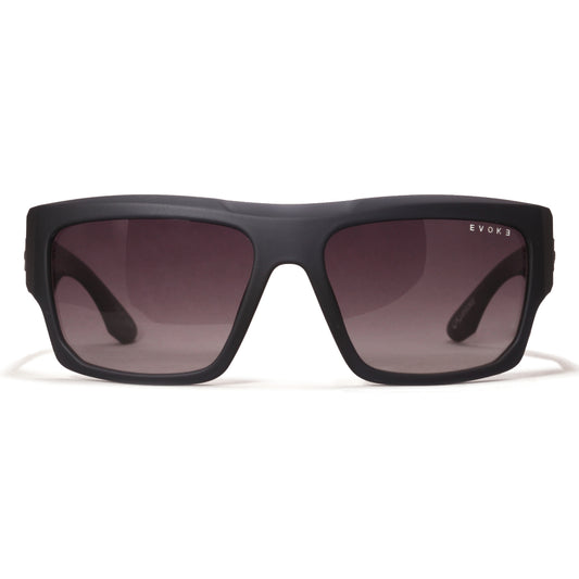 ÓCULOS DE SOL EVOKE THE BOX D11 DARK CRYSTAL BLUE MATTE GUN GRAY GRADIENT