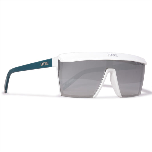ÓCULOS DE SOL FUTURAH BE01S  WHITE GREEN SILVER MIRROR