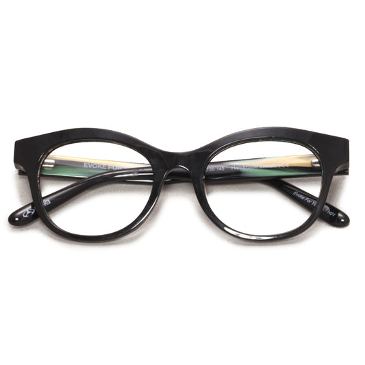 Óculos de Grau Evoke For You DX1 H01 BLACK SHINE TAM 50 MM