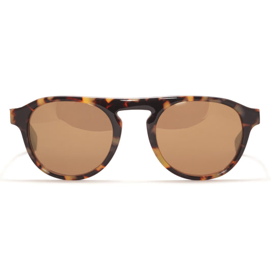 Óculos de Sol Evoke Kosmopolite 5B G21 Turtle Shine Gold Flash Mirror