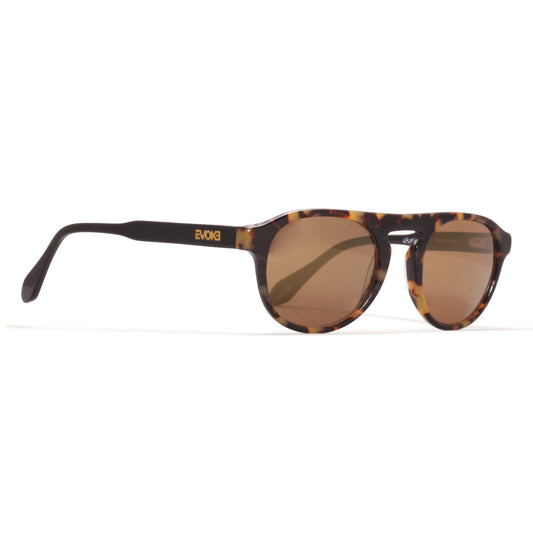 Óculos de Sol Evoke Kosmopolite 5B G21 Turtle Shine Gold Flash Mirror