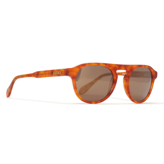 Óculos de Sol Evoke Kosmopolite 5B G22 Blond Turtle Gold Mirror