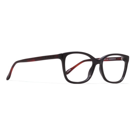 ÓCULOS DE GRAU EVOKE LIFE IV A01 BLACK SHINE TEMPLE TURTLE TAM 52 MM
