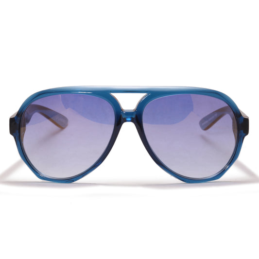 Óculos de Sol Diamond Aviator T02 Crystal Blue/ Blue Gold Flash