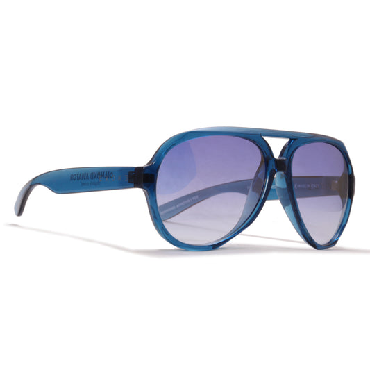 Óculos de Sol Diamond Aviator T02 Crystal Blue/ Blue Gold Flash
