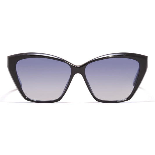 ÓCULOS DE SOL EVOKE MISS DIAMOND A01S BLACK SHINE BLUE GOLD FLASH