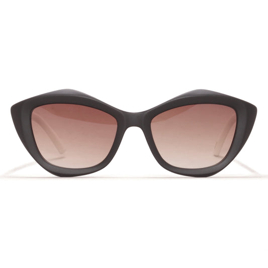 ÓCULOS DE SOL LILLI A10 BLACK MATTE WHITE BROWN GRADIENT